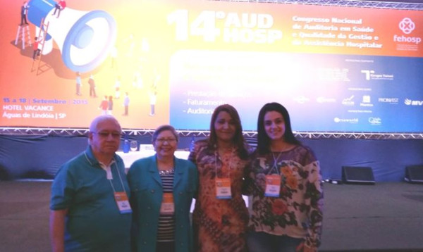 Colaboradores participam do 14º Congresso Nacional de Auditoria da Fehosp