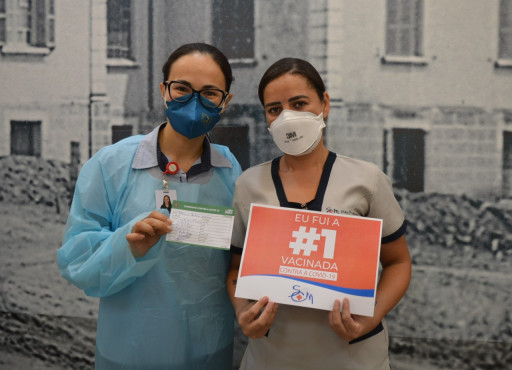 Santa Casa inicia vacinação contra o novo coronavírus