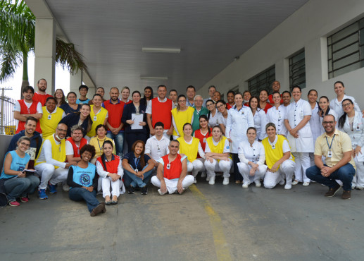 Simulação de catástrofe mobiliza profissionais da Santa Casa